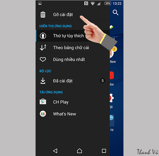 Go cai dat ung dung tren Sony Xperia M5 Single Sim 3